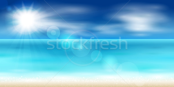 Mar costa belo praia paisagem fundo Foto stock © user_10003441