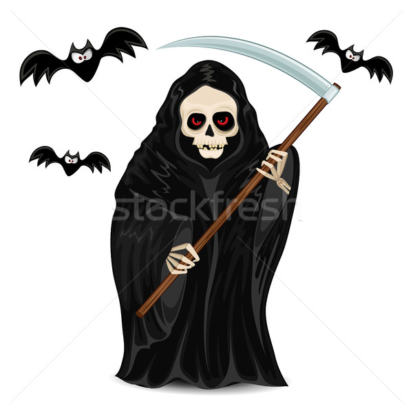 Grim Reaper isolated for Halloween Stock photo © user_10003441