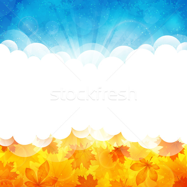 Soleado hojas otono colorido naturaleza fondo Foto stock © user_10003441