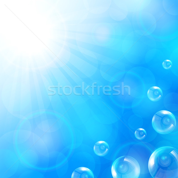 Verano azul aire burbujas primavera sol Foto stock © user_10003441