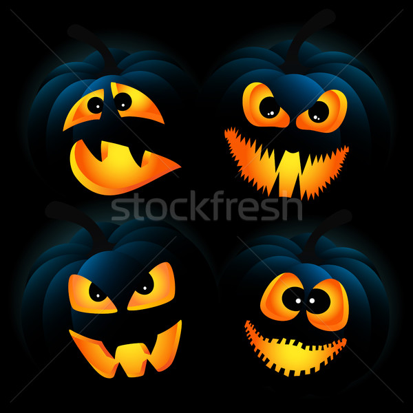 Dark pumpkins Stock photo © user_10003441