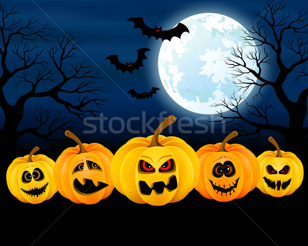 Halloween pumpkins Stock photo © user_10003441