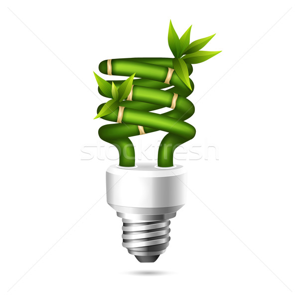 Vert ampoule écologique énergie ampoule [[stock_photo]] © user_10003441