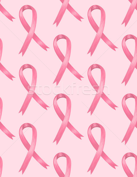 National Breast Cancer Awareness Month. Seamless pattern with pink ribbon. October. Women's health.  Stock photo © user_10144511