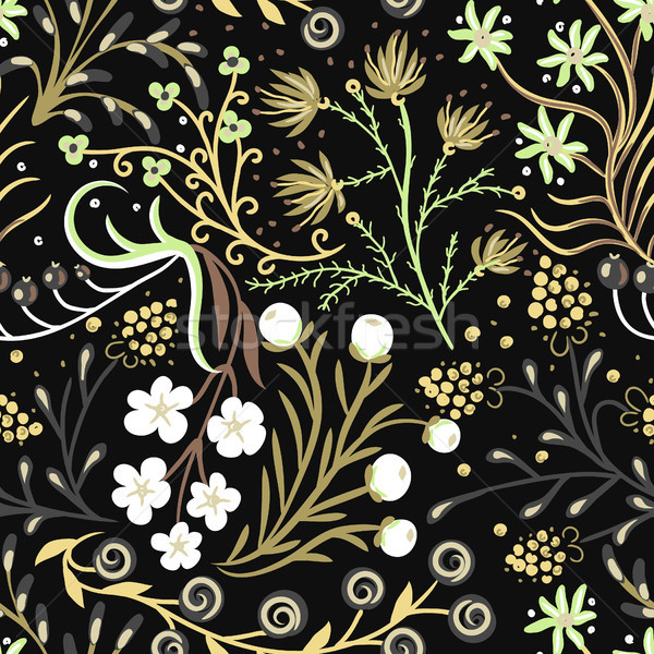 フローラル 手描き 創造 花 芸術的 ストックフォト © user_10144511