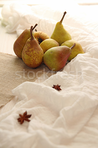 Homegrown pears from rural garden Stock photo © user_11056481