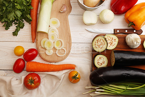Natural organic homegrown vegetables for cooking dinner Stock photo © user_11056481