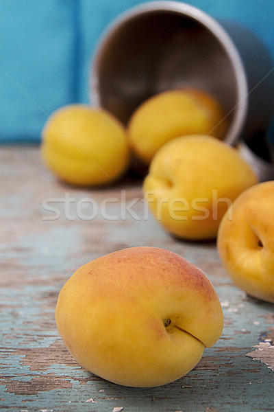 Stockfoto: Uit · rustiek · houten · oppervlak · aluminium