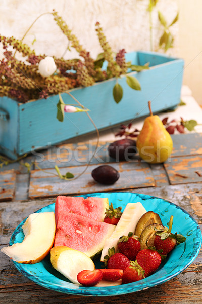 Summer homegrown fruits and berries. Stock photo © user_11056481