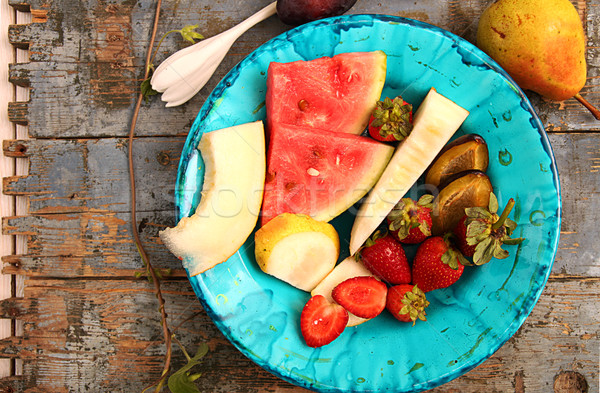 Summer homegrown fruits and berries.  Stock photo © user_11056481