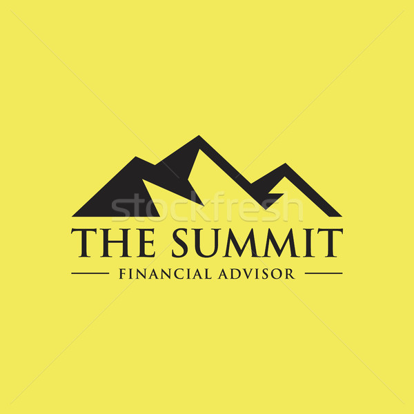 vector illustration of Mountain, Nature concept logo, Summit, Peak Stock photo © user_11138126