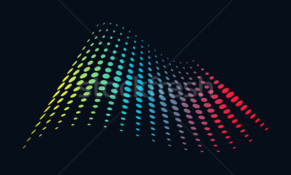 Muzică logo-ul unda sonora audio tehnologie Imagine de stoc © user_11138126