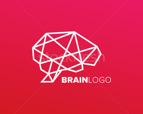 Brain Symbol, abstract design concept, vector illustration Stock photo © user_11138126