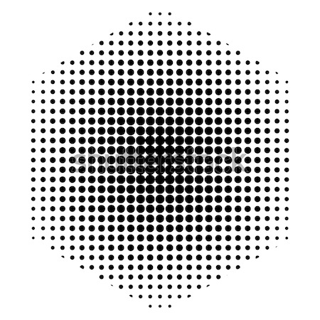 Stock photo: Halftone Pattern Background in black and white