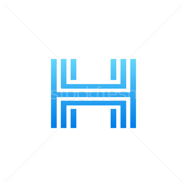 Lettre h symbole Creative alphabet icône design [[stock_photo]] © user_11138126
