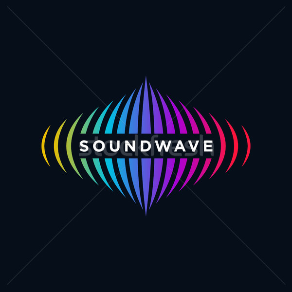 Music Logo concept Sound Wave, Audio Technology, Abstract Shape Stock photo © user_11138126