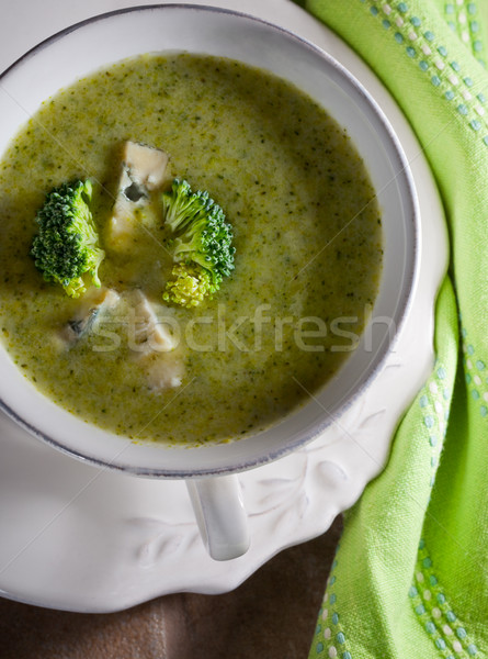 A bowl of Broccoli Soup Stock photo © user_11224430