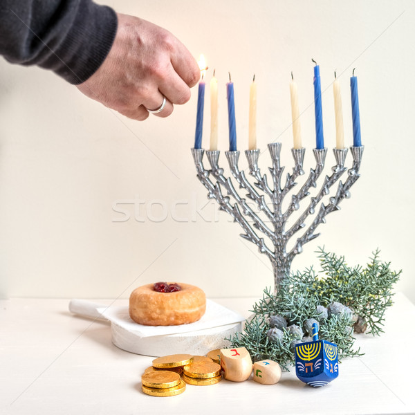 Jewish holiday Hanukkah Stock photo © user_11224430