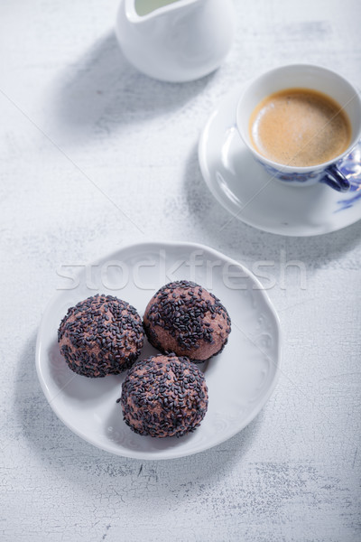 Stock fotó: Mandula · sütik · csokoládé · kávé · gluténmentes · liszt