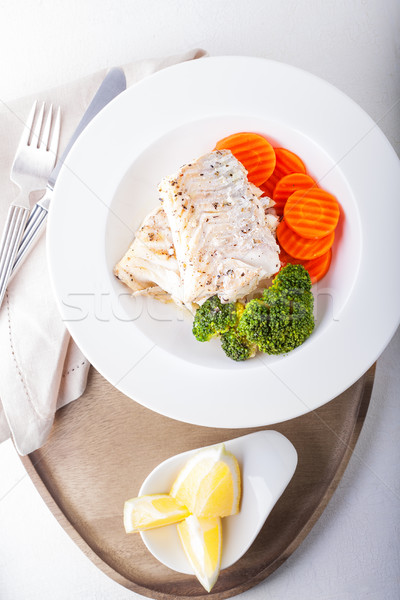 Stewed cod and vegetables Stock photo © user_11224430