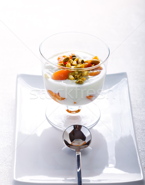 A glass of Homemade yogurt Stock photo © user_11224430