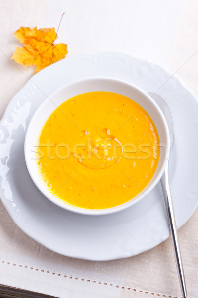 Pumpkin creme soup Stock photo © user_11224430