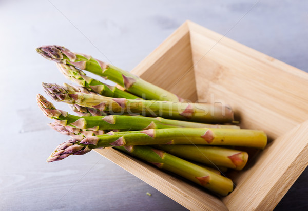 A bunch of fresh green Asparagus Stock photo © user_11224430
