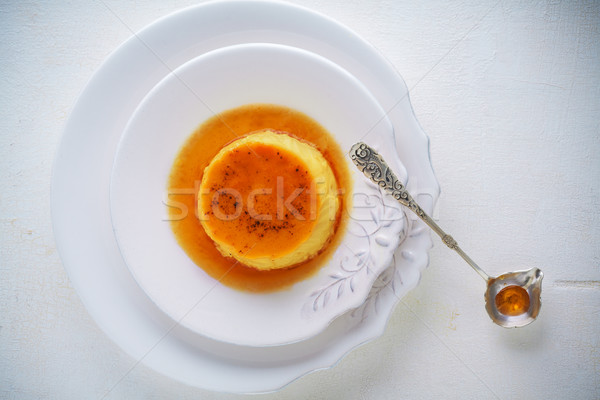 Creme Caramel. Flan. Stock photo © user_11224430