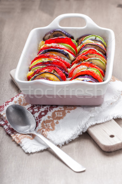 Stock photo: Tian vegetable casserole 