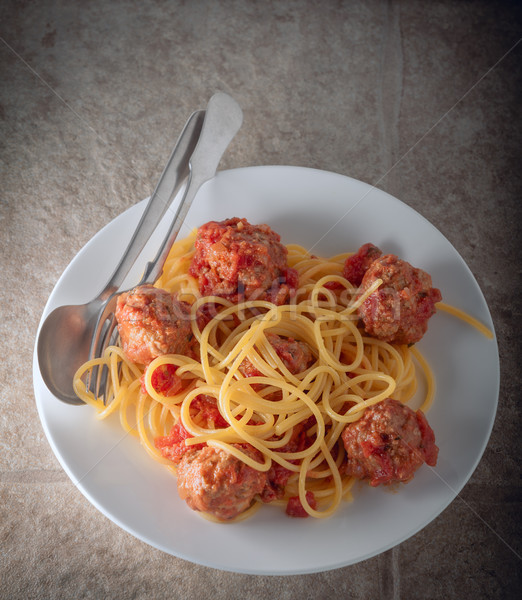 Spagetthi and meatballs  Stock photo © user_11224430