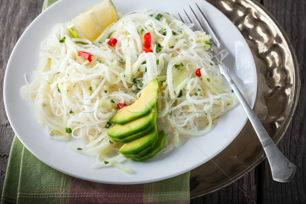 Spicy kohlrabi noodles  Stock photo © user_11224430