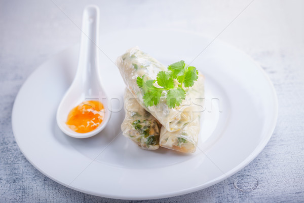 Rice Paper Rolls Stock photo © user_11224430