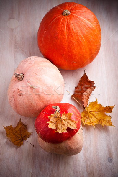 [[stock_photo]]: Table · turban · squash · table · en · bois · bois