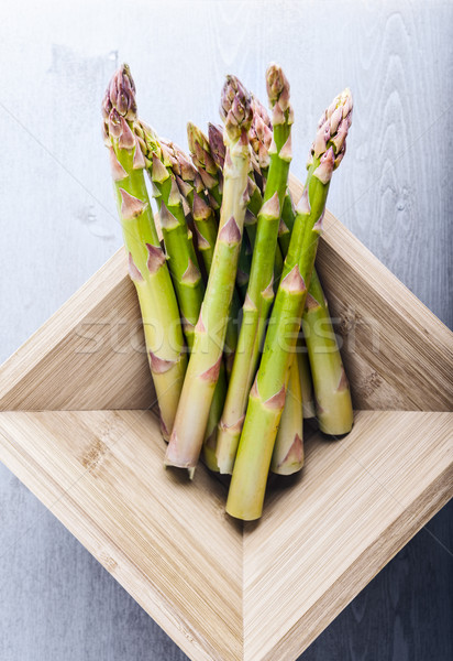 Bunch of green fresh asparagus Stock photo © user_11224430