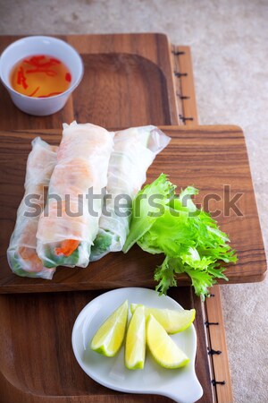 Vietnamese Rice Paper Rolls Stock photo © user_11224430