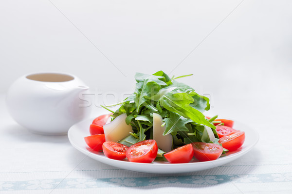 Salad with arugula, tomatoes Stock photo © user_11224430
