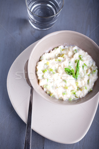 Stock photo: Risotto with Asparagus