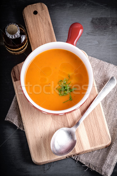 Pumpkin creme soup Stock photo © user_11224430