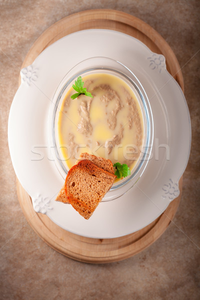 Pollo hígado cerámica superficie mesa Foto stock © user_11224430