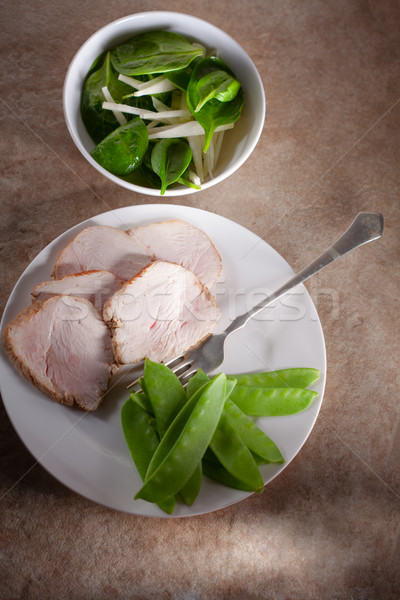 Seno verde insalata fette filetto alimentare Foto d'archivio © user_11224430