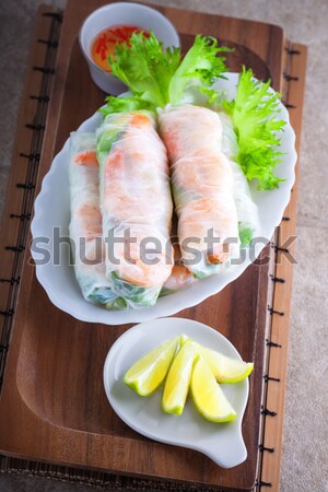 Vietnamese Rice Paper Rolls Stock photo © user_11224430