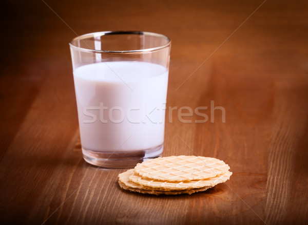 Milk and crackers  Stock photo © user_11224430