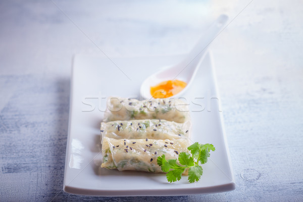 Stock photo: Rice Paper Rolls 