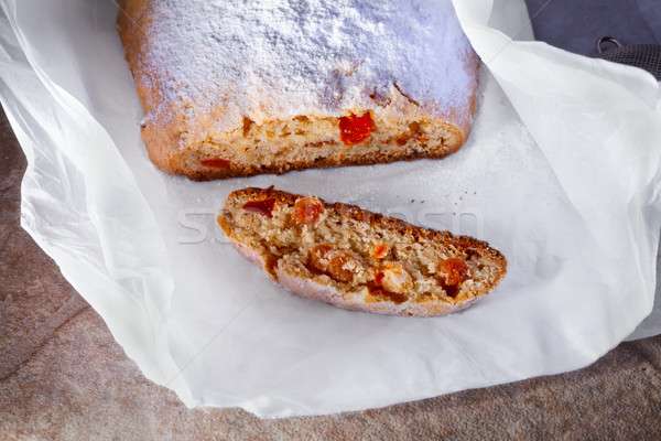 Traditional Christmas Stollen Stock photo © user_11224430