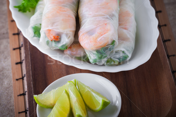 Vietnamese Rice Paper Rolls Stock photo © user_11224430