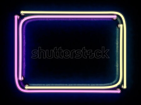 Modern retro billboard background with place for your text. 3D r Stock photo © user_11870380