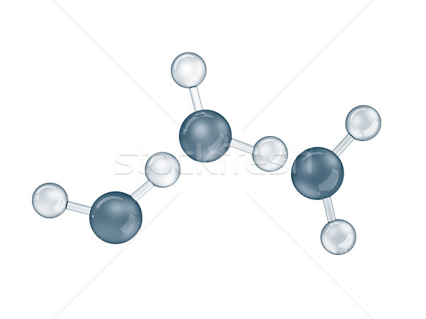 Water molecule, Macro, Science background. Stock photo © user_11870380