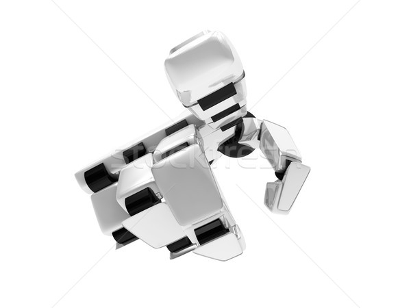 Foto stock: Robótica · mecánico · brazo · 3D · negocios