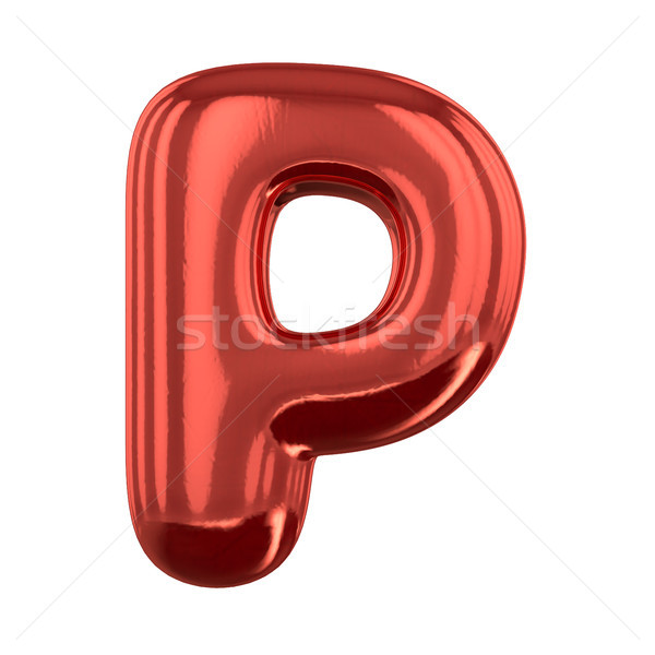 Opblaasbare brieven alfabet 3D partij Stockfoto © user_11870380