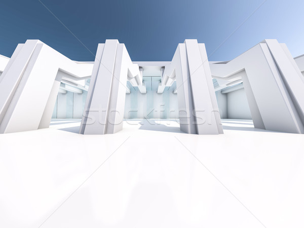 Vide blanche intérieur 3D design [[stock_photo]] © user_11870380